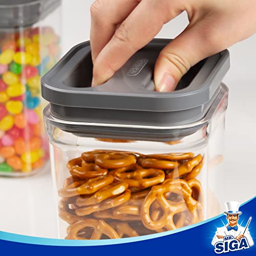4 Pack Airtight Food Storage Container Set for Pantry Organization (4 Count)