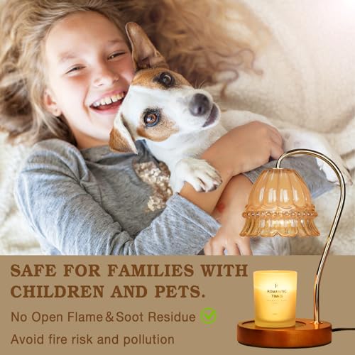 Flower Candle Warmer Lamp with Timer