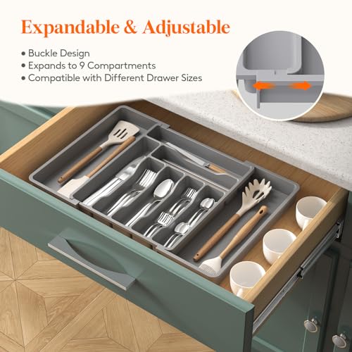 Expandable Silverware Drawer Organizer