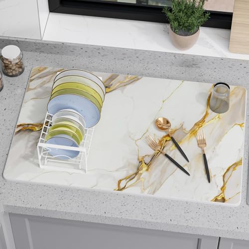 Large Stone Drying Mat for Kitchen Counter