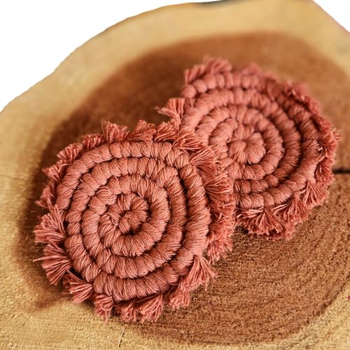 Cotton Car Coasters for Cup Holders (2 Count)