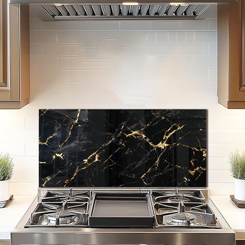 Tempered Glass Backsplash Kitchen