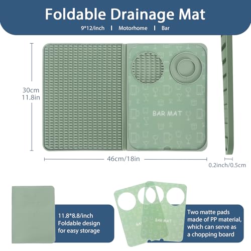Foldable Bar Mat 18x12 inch