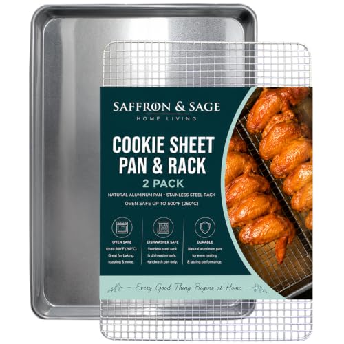 Commercial Quality Cookie Sheet and Rack (2 Count)