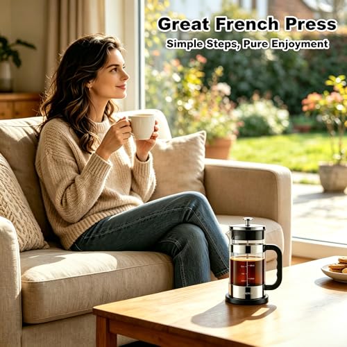 French Press Coffee Maker 34oz