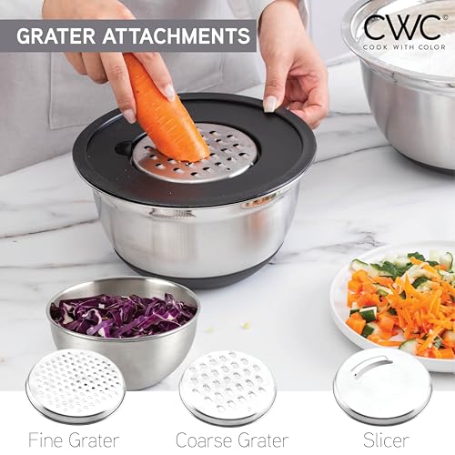 Stainless Steel Mixing Bowls Set with Lids