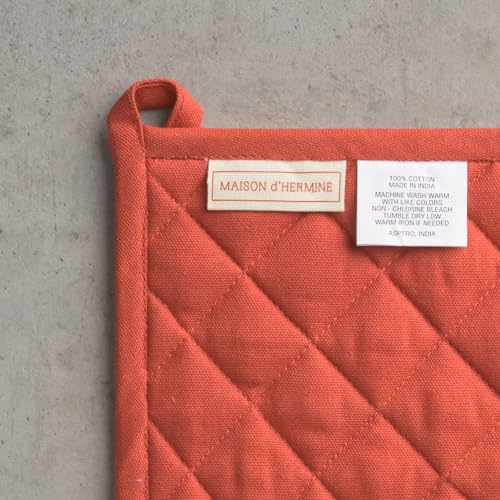 100% Cotton Oven Mitt & Pot Holder Set