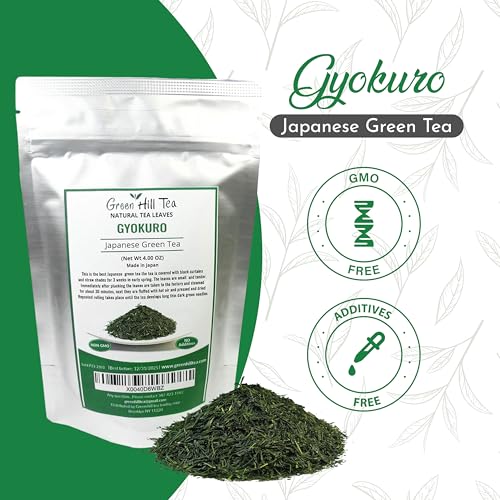 Premium Gyokuro Japanese Green Tea finest green tea loose leave tea (4 Ounce)