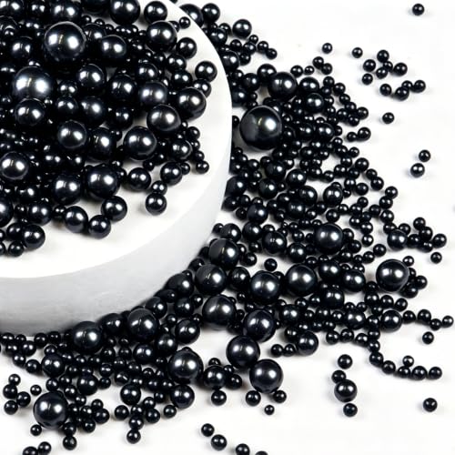 Edible Black Pearl Sprinkles for Cake Decorating (5.29 Ounce)