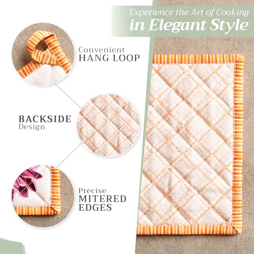 100% Cotton Oven Mitt & Pot Holder Set (2 Count)