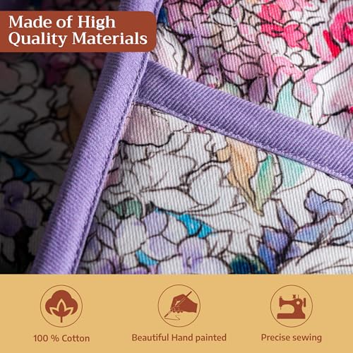 Double Oven Mitts 100% Cotton Double Oven Glove
