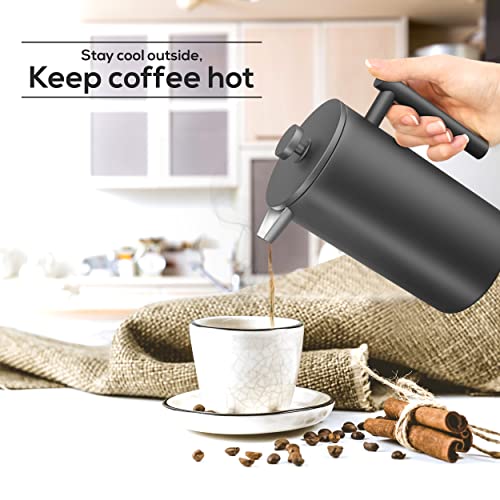 304 Grade Stainless Steel French Press 50 Oz