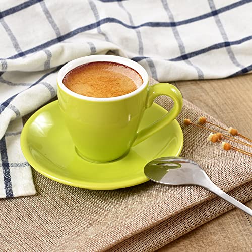 Porcelain Espresso Cup with Saucer