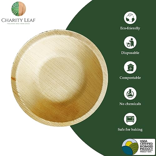 Disposable Bamboo 4" Round Bowl (1000 Count)