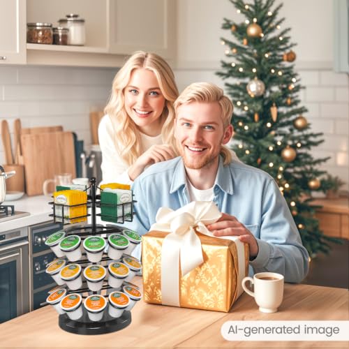 K Cup Holder Coffee Pod Organizer Carousel for Countertop