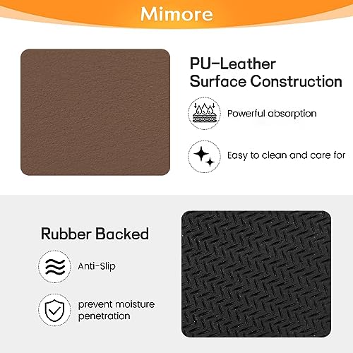 Coffee Mat 16x24 Inch Brown Bar Mat for Countertop