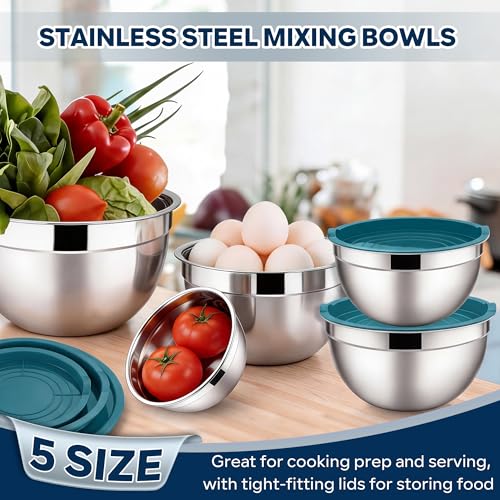 Mixing Bowls with Lids Set (5 Count)