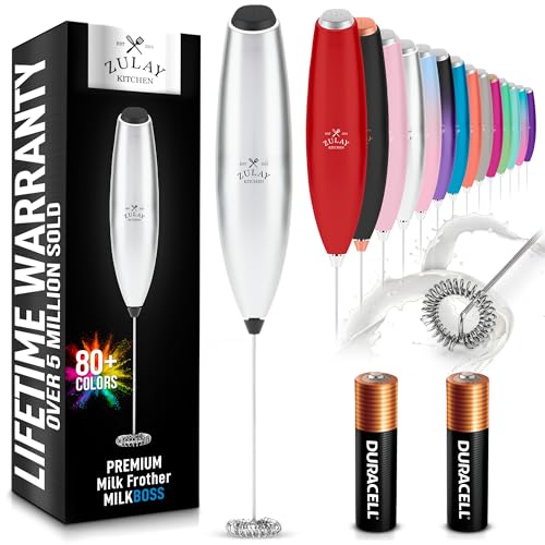Zulay Powerful Milk Frother for Coffee with Upgraded Titanium Motor