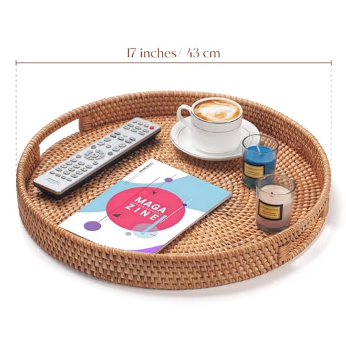 Rattan Large Serving Tray