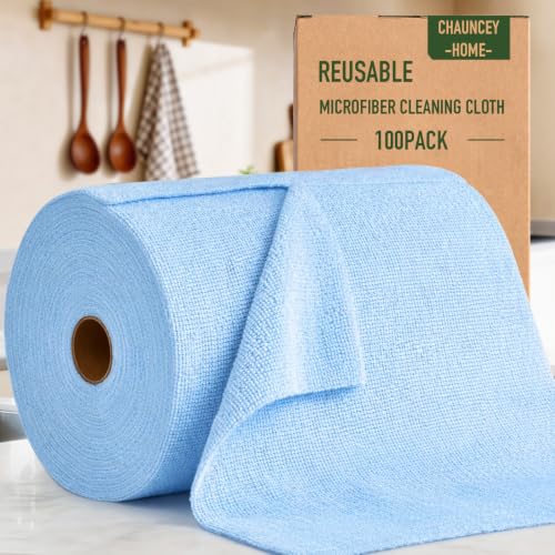 Microfiber Cleaning Cloth Roll (100 Count)