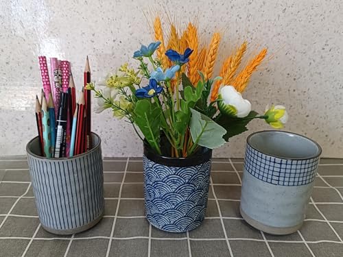 Stoneware Coffee Bar Utensil Holder Tea & Coffee Spoon & Stirrer Holder for Stir Stick Straw Teaspoon Holder Espresso Spoon Cup Small Utensil Jar