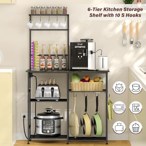 Bakers Rack with Power Outlet