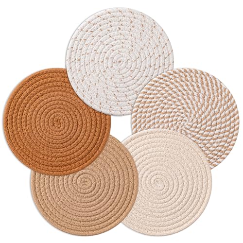 7 Inch Trivets for Hot Dishes (5 Count)