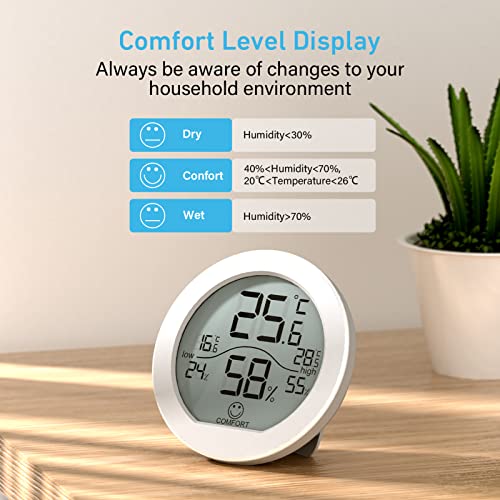 Indoor Digital Hygrometer Thermometer for Room Temperature Humidity Meter
