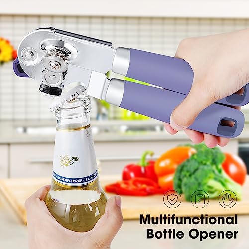 Heavy Duty Hand Can Opener Manual with Magnet Lid Remover