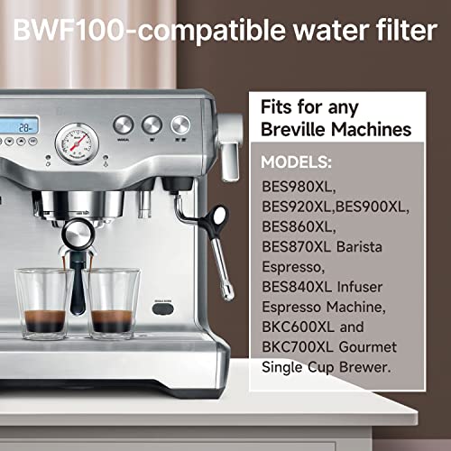 Coffee Machine Water Filter Replacement for Breville BWF100 (24 Count)