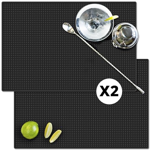 Bar Mats for Countertop Heavy Duty 2 Pack (2 Count)