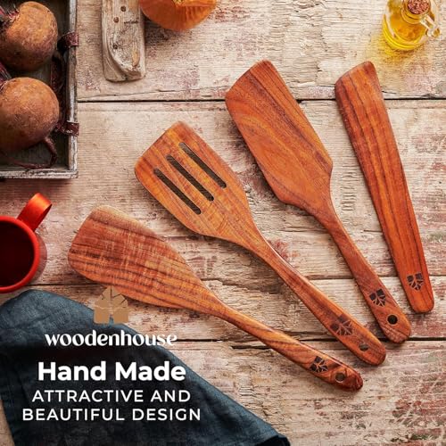 Wooden Spatula for Cooking (4 Count)