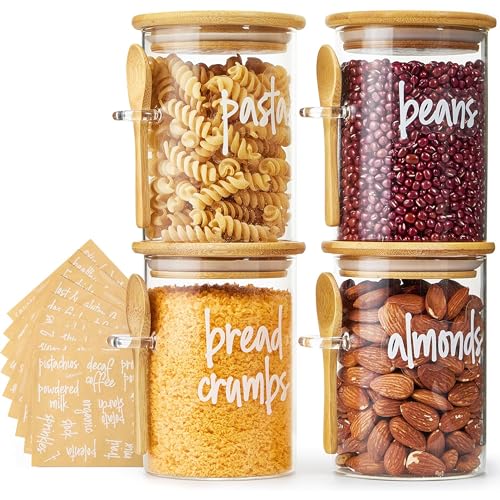 Glass Food Storage Containers with Lids (4 Count)
