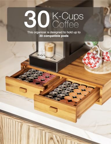 Wood Coffee Pod Storage Box