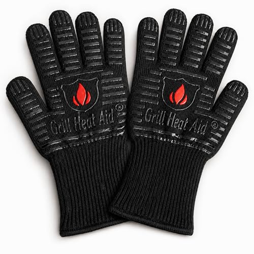 Grill Gloves Heat Proof for Grilling 932°F BBQ Pitmasters (2 Count)