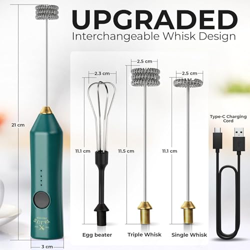 Rechargeable Milk Frother Handheld