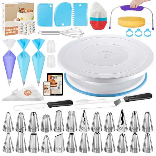 140 Cake Decorating Kit Baking Supplies for Beginner & Professional