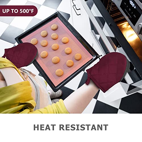 1 Pair Short Oven Mitts
