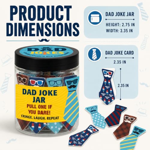 60 Dad Jokes Jar
