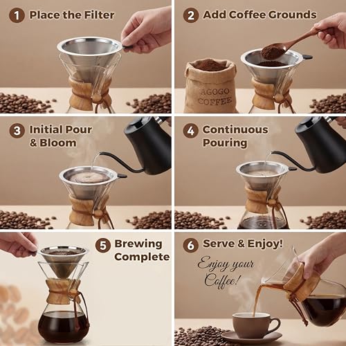 Pour Over Coffee Maker Set
