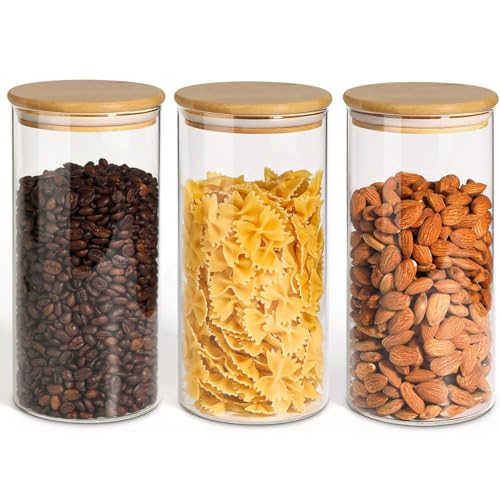 Glass Storage Containers with Lids 1.5 Qt (3 Count)