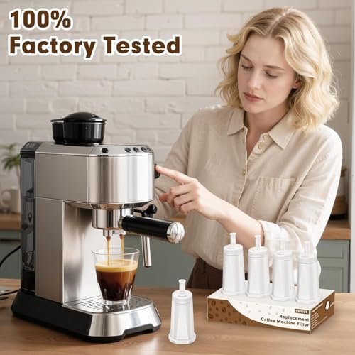 4 Pack Replacement Water Filter for Breville Barista Touch Espresso Machine