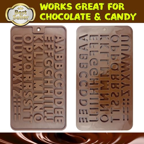 Silicone Letter Mold Chocolate Molds (4 Count)