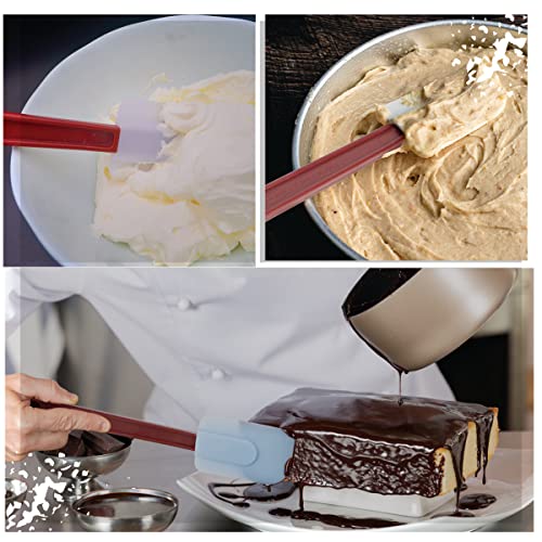 3 PCS Commercial Grade Heat Resistant Silicone Spatulas (3 Count)