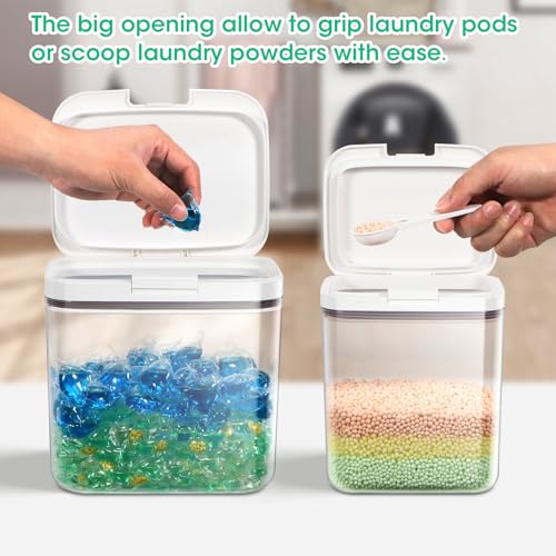 2 Pack Laundry Pods Container with One (2 Count)