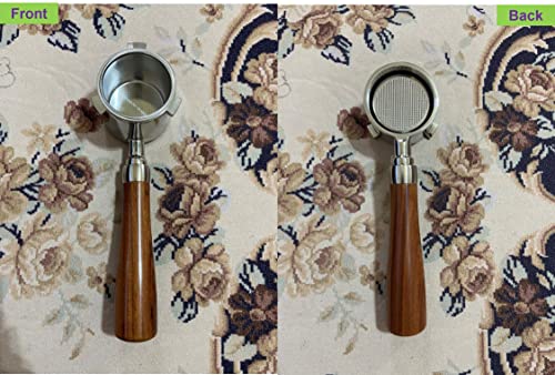Maspresso 51mm Bottomless Portafilter for Delonghi La Specialista Espresso Machine EC9335 EC9155 EC9665 EC9355 Stainless Steel Portafilter 4 Cups