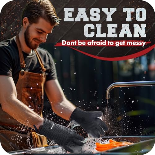 XL Silicone Smoker BBQ Gloves