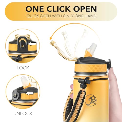 24oz Insulated Stainless Steel Travel Water Bottle