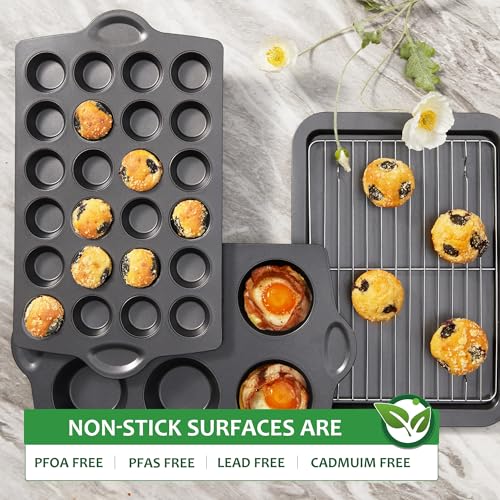 Mini 24 Muffin & Cupcake Pans with 240 Liners
