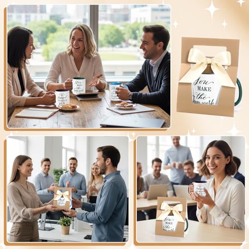 6 Set Employee Appreciation Gifts 12 oz Thank You Mug and Mug Box (6 Count)